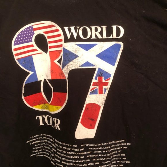 UNISEX DEF LEPPARD 1987 HYSTERIA VINTAGE CONCERT T SHIRT SIZE L - Picture 5 of 5